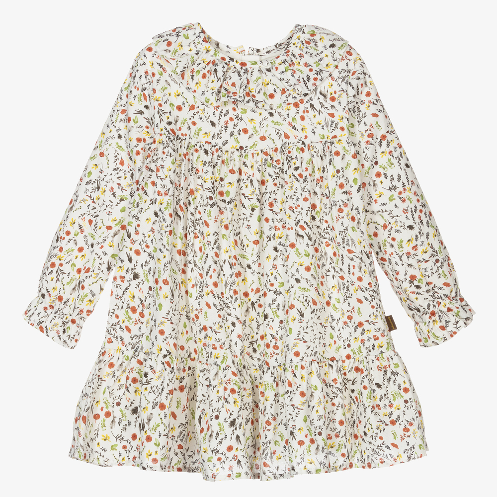 Tutto Piccolo-Girls Floral Dress & Tights | Childrensalon Outlet