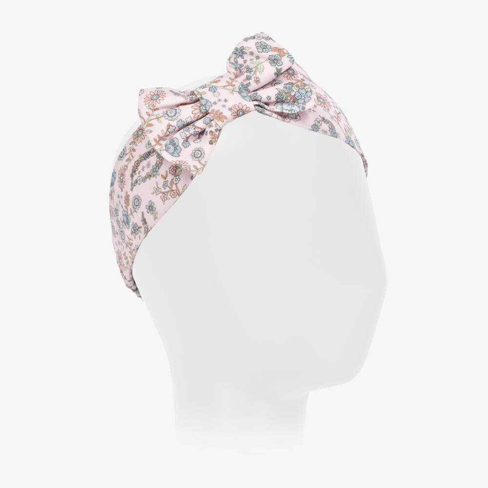 Tutto Piccolo-Girls Floral Pink Hairband | Childrensalon Outlet