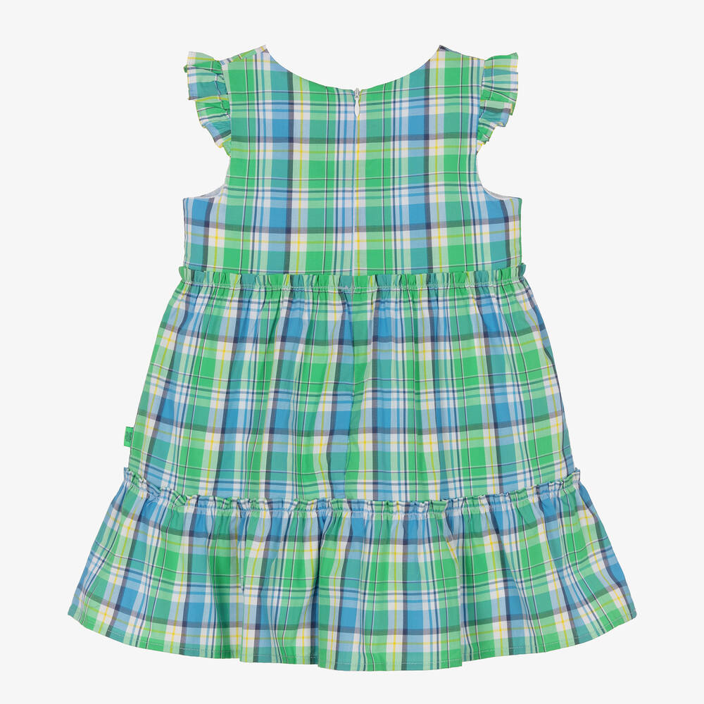Checkered powder blue dress shop