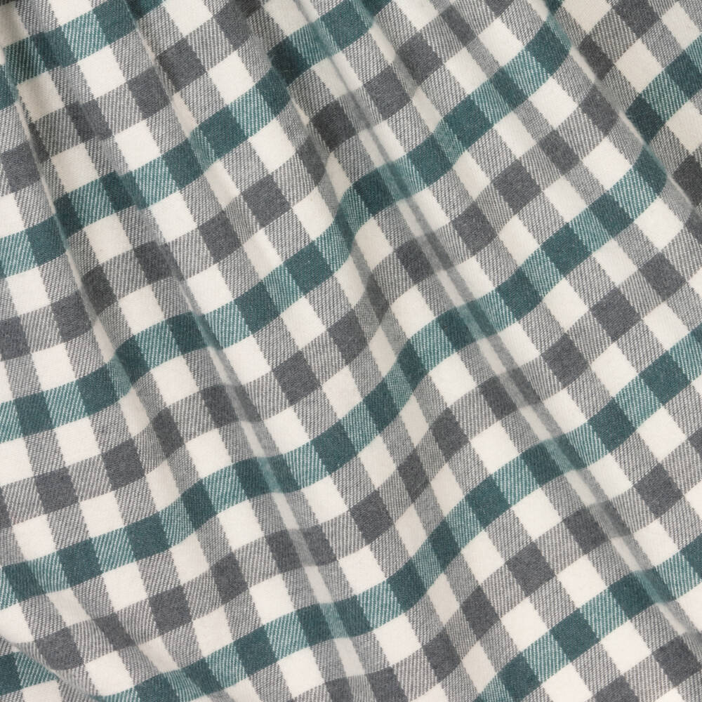 Petit Italia - Green & Blue Check Bunny main image 1