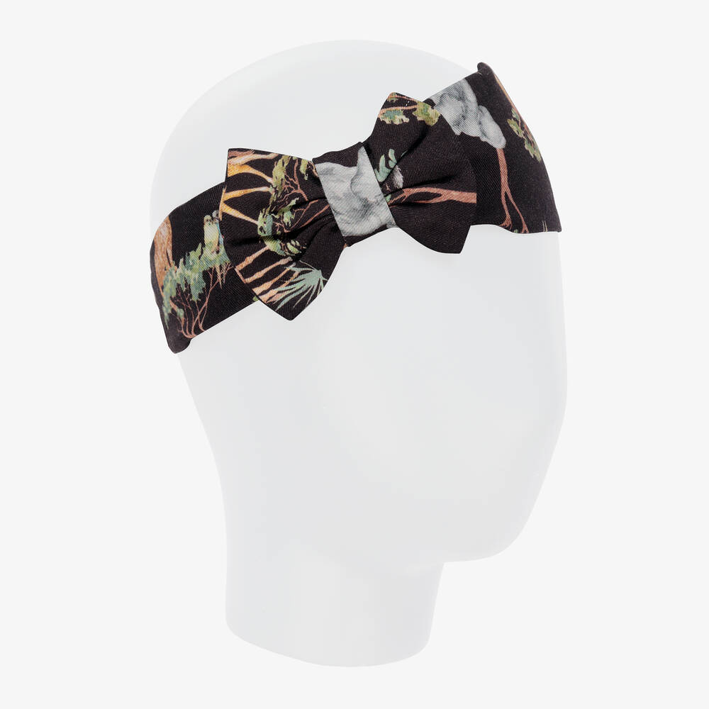 Tutto Piccolo-Girls Grey Animal Headband | Childrensalon Outlet