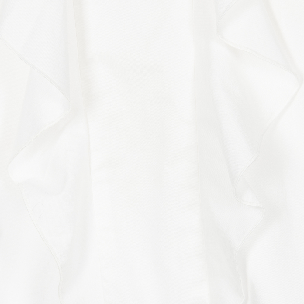 Tutto Piccolo-Girls Ivory Cotton Blouse | Childrensalon Outlet