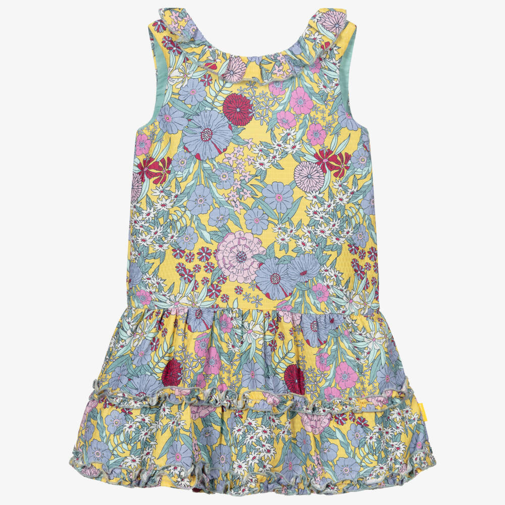 Tutto Piccolo-Girls Mustard Yellow Dress | Childrensalon Outlet