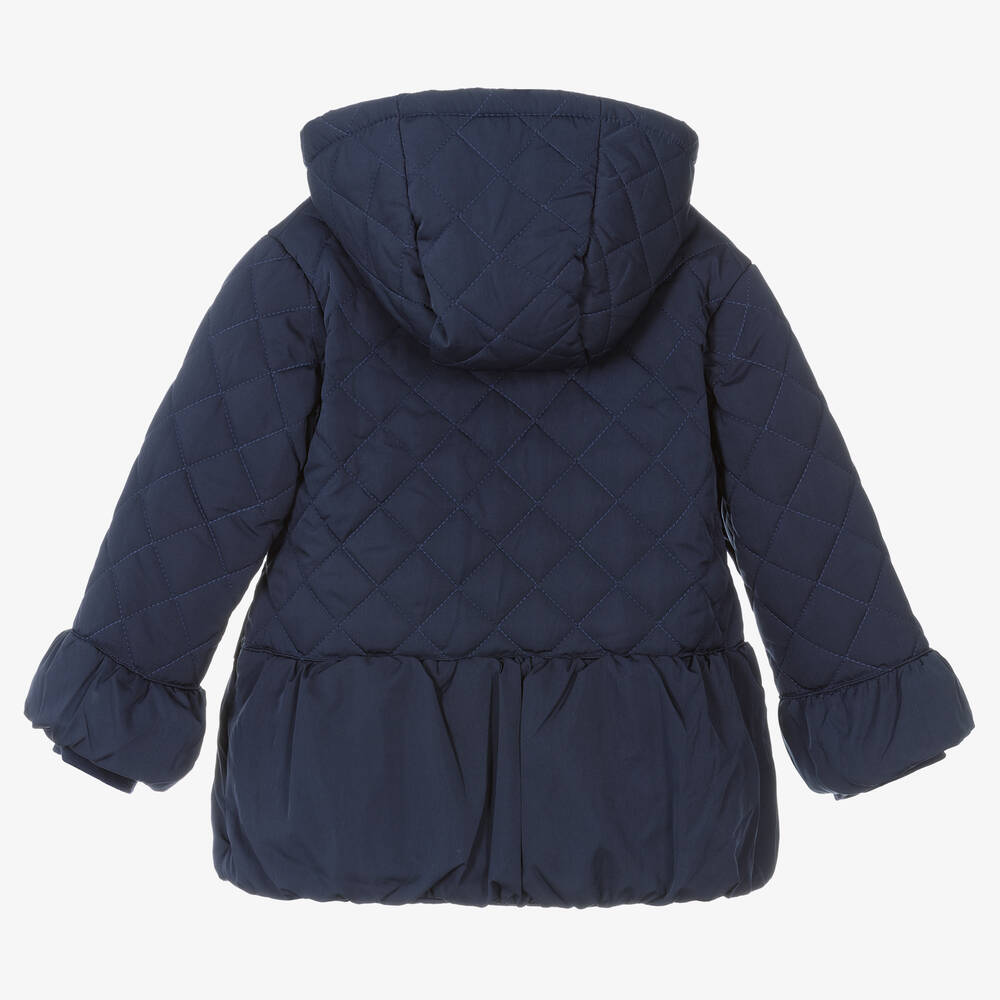 Tutto Piccolo-Синяя утепленная куртка для девочек | Childrensalon Outlet