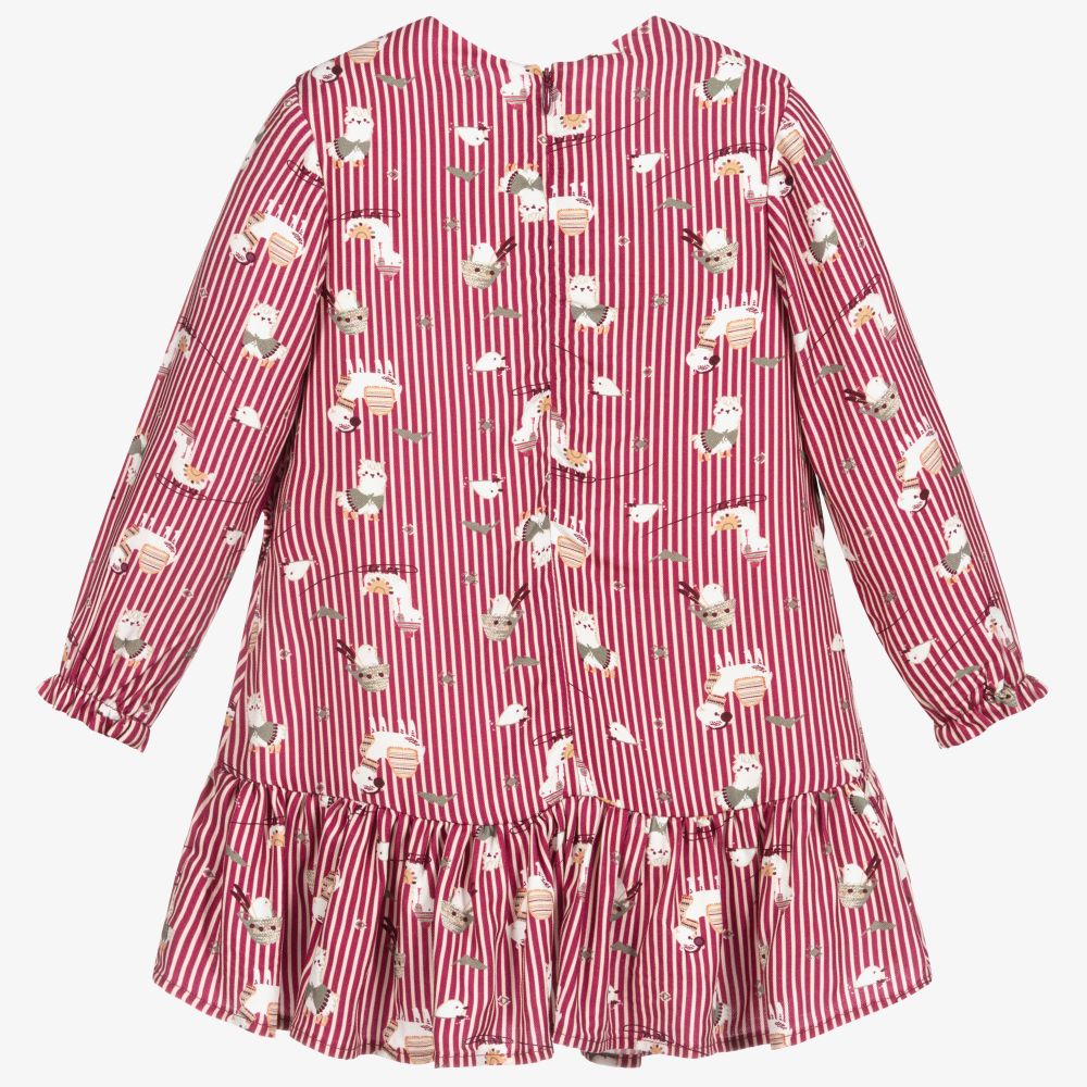 Tutto Piccolo-Girls Pink Alpaca Dress Set | Childrensalon Outlet