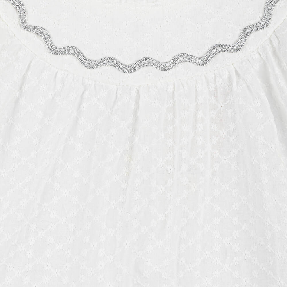 Tutto Piccolo-طقم تنورة تول لون أبيض وزهري | Childrensalon Outlet