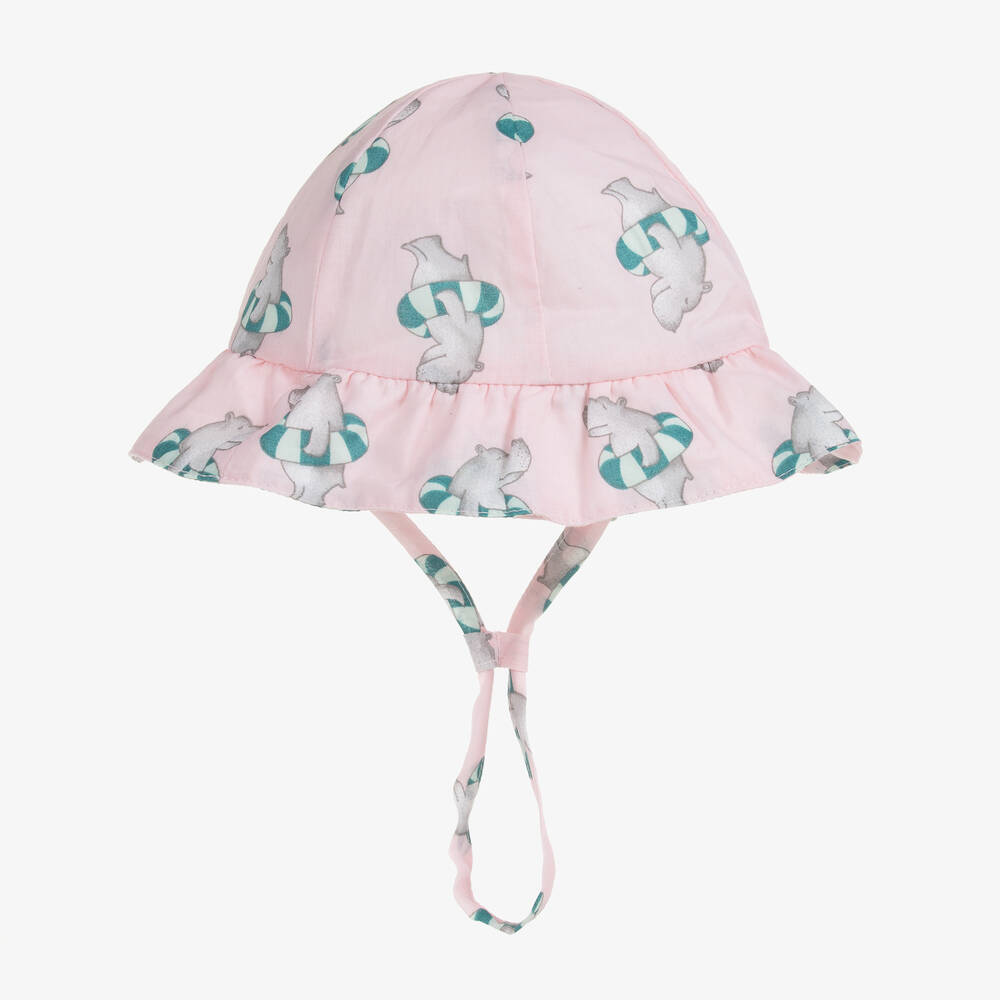 Tutto Piccolo-Розово-голубая хлопковая панама | Childrensalon Outlet