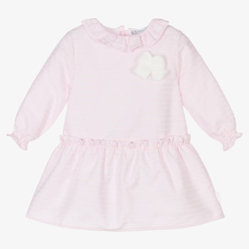 Tutto Piccolo - Розовое платье и колготки из хлопка для девочек | Childrensalon