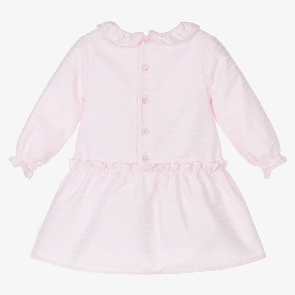 Tutto Piccolo-طقم فستان أطفال بناتي قطن تويل لون زهري | Childrensalon Outlet