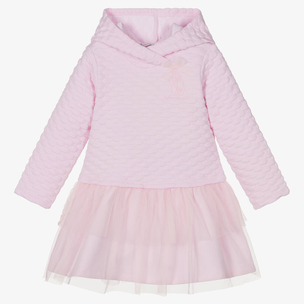 Tutto Piccolo - طقم فستان قطن جيرسي لون زهري | Childrensalon