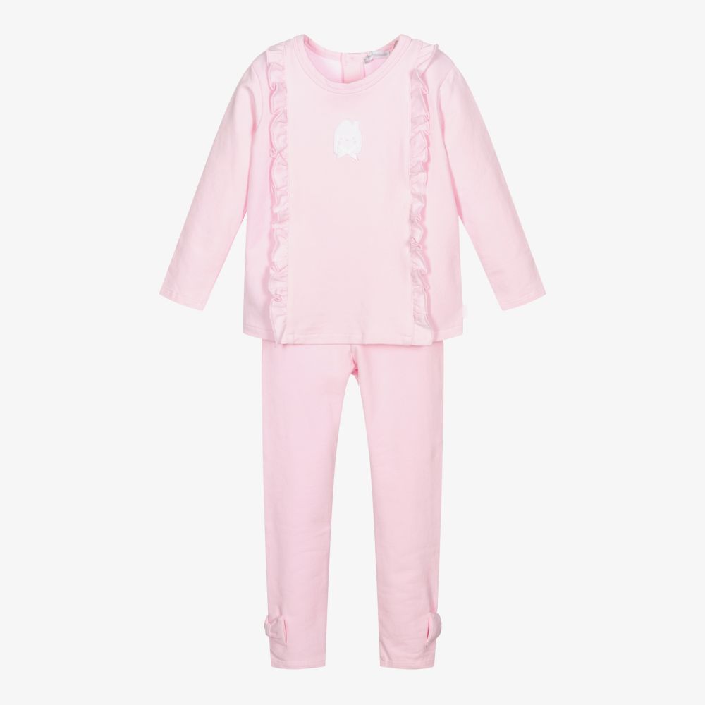 Tutto Piccolo - Ensemble legging rose Fille | Childrensalon