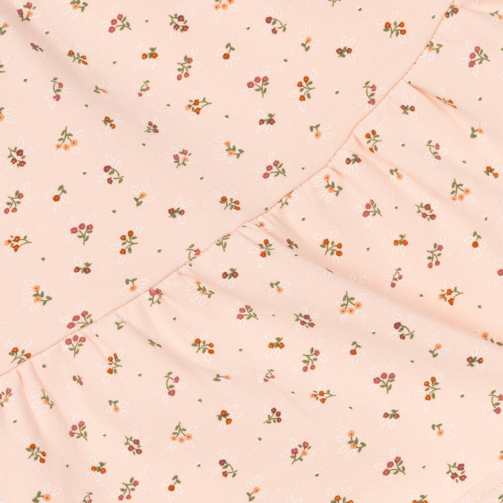 Tutto Piccolo-Розовое хлопковое платье с рюшами для девочек | Childrensalon Outlet