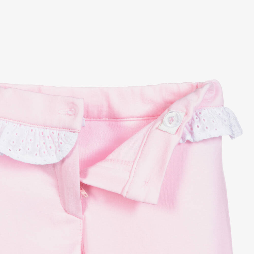 Tutto Piccolo-Girls Pink Cotton Trousers Set | Childrensalon Outlet