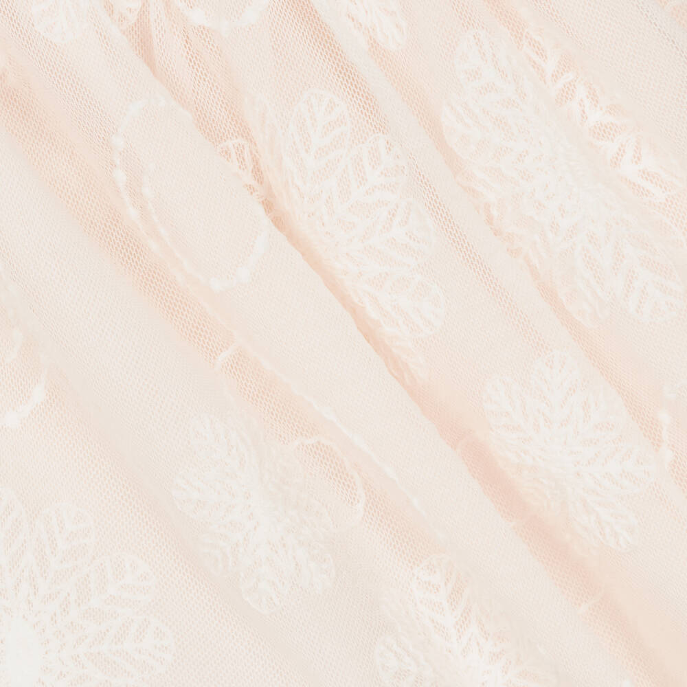 Tutto Piccolo-Girls Pink Embroidered Lace Dress | Childrensalon Outlet