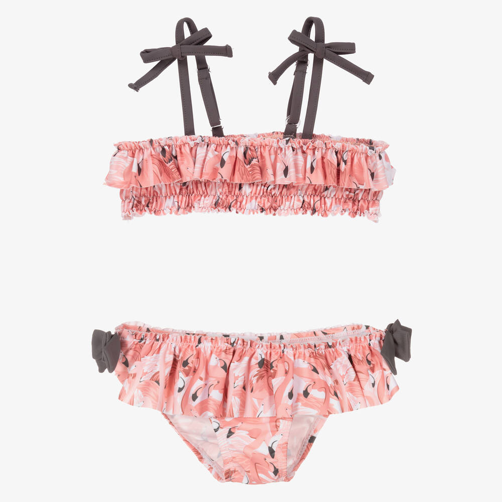 Tutto Piccolo - Bikini rose Flamant rose Fille | Childrensalon