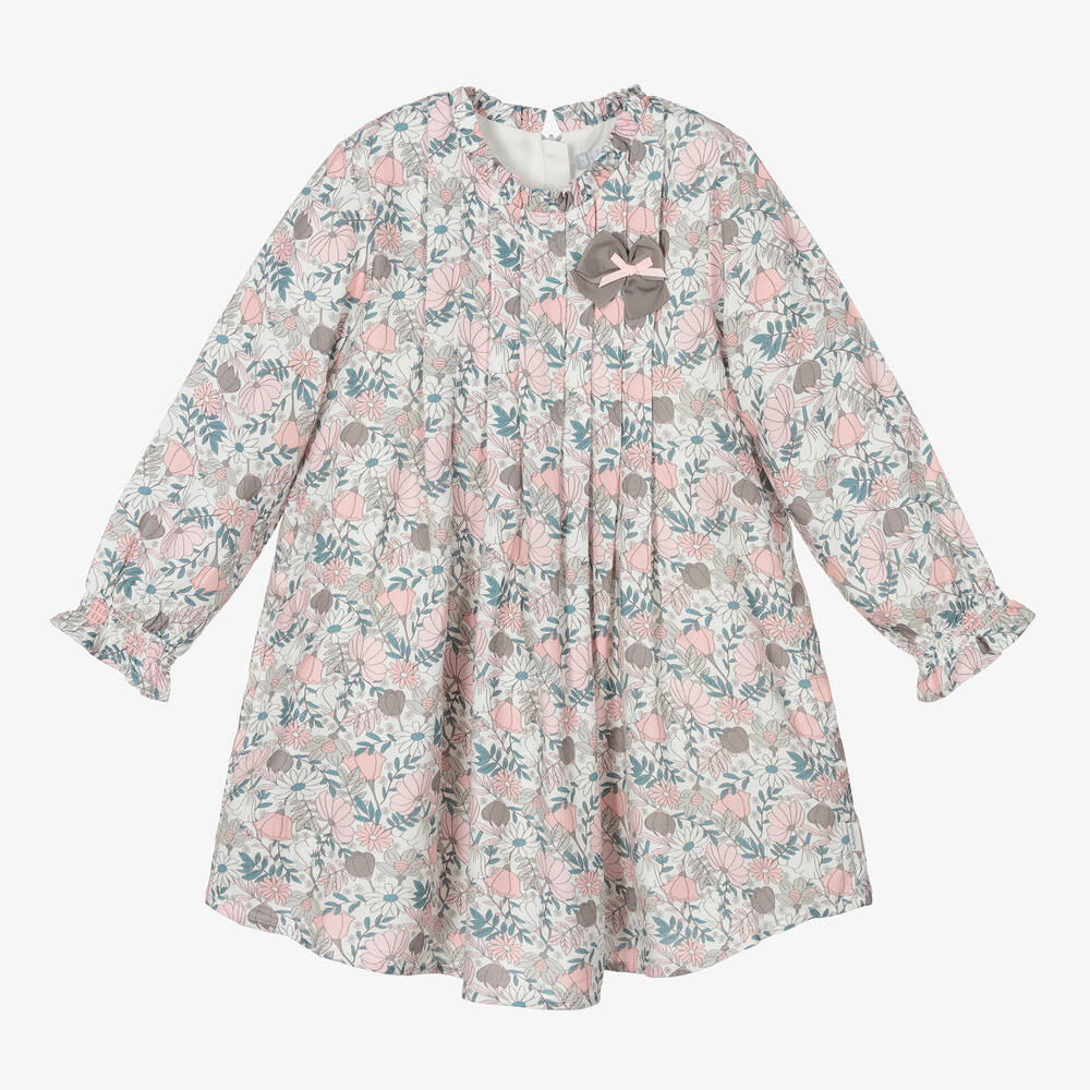 Tutto Piccolo - Розовое платье в цветочек и легинсы для девочек | Childrensalon