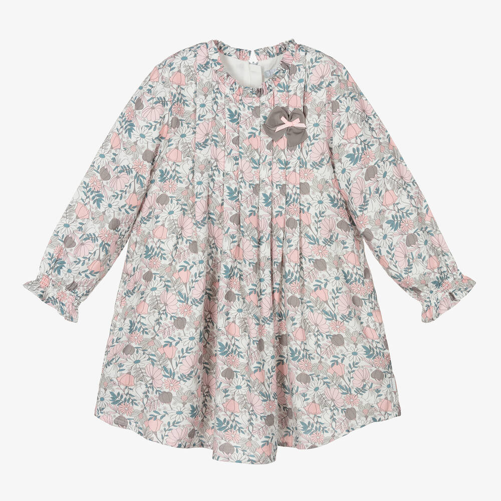 Tutto Piccolo - Girls Pink Floral Dress Set | Childrensalon Outlet
