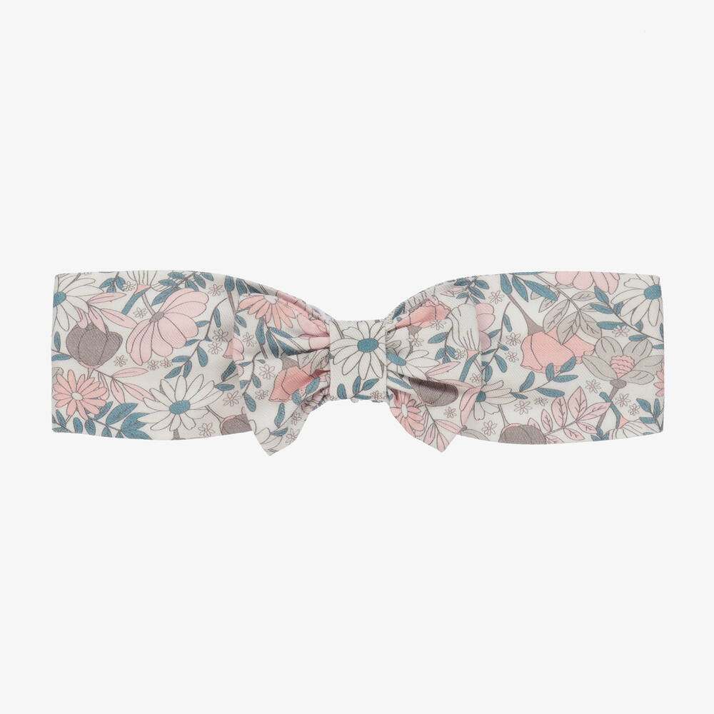 Tutto Piccolo - Розовая повязка на голову с цветами для девочек | Childrensalon