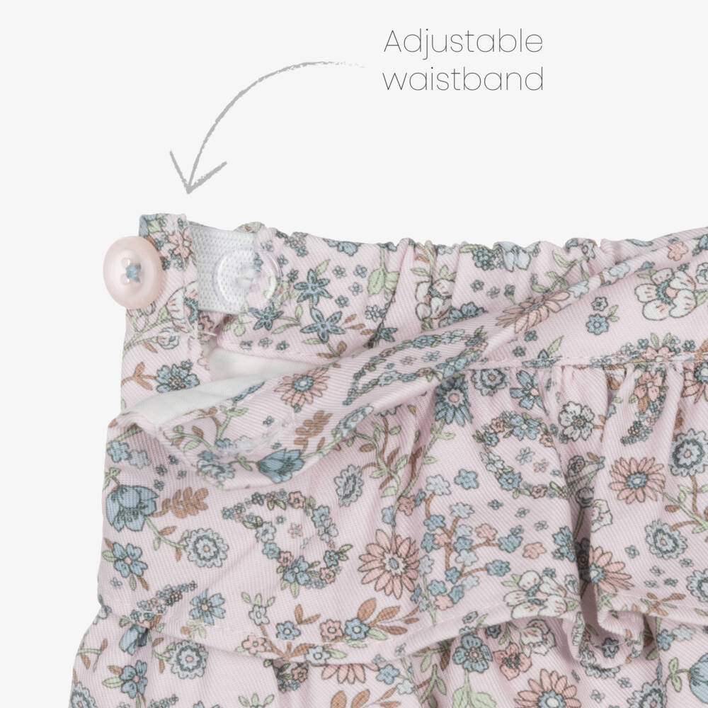 Tutto Piccolo-Girls Pink Floral Knit Set | Childrensalon Outlet