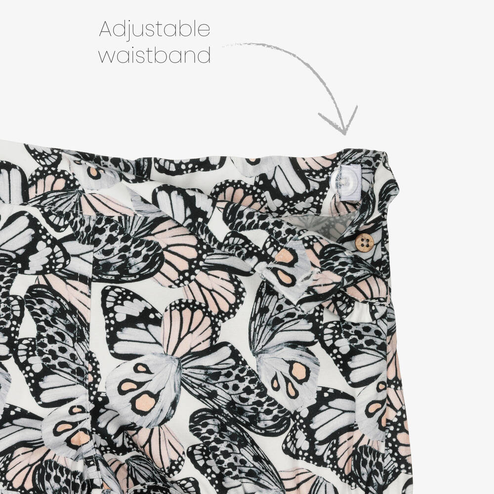 Tutto Piccolo-طقم شورت قطن محبوك لون زهري ورمادي | Childrensalon Outlet