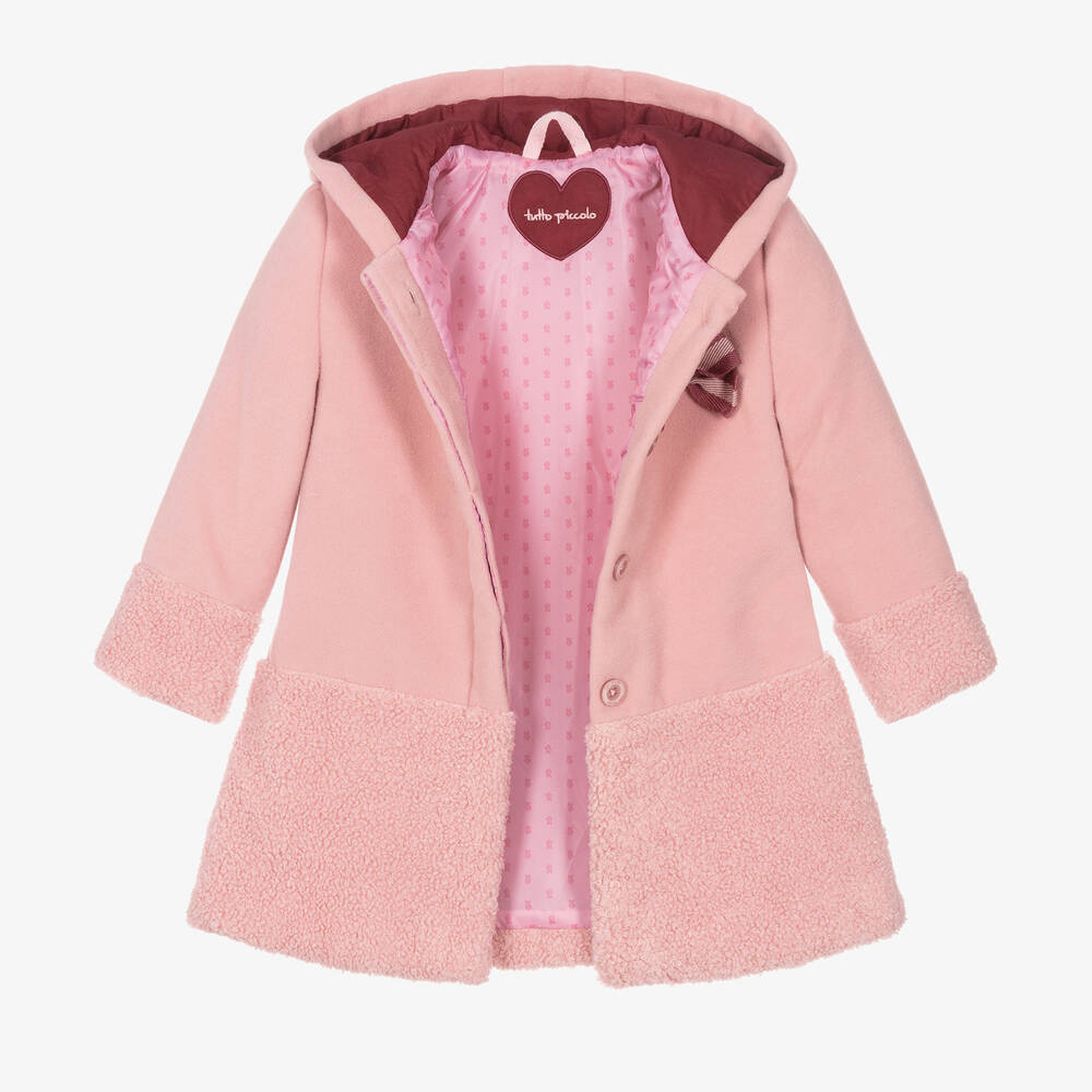 Manteau best sale fille rose