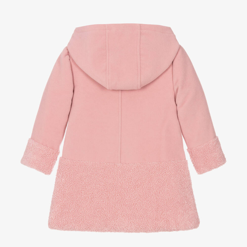 Tutto Piccolo Girls Pink Hooded Coat Childrensalon Outlet