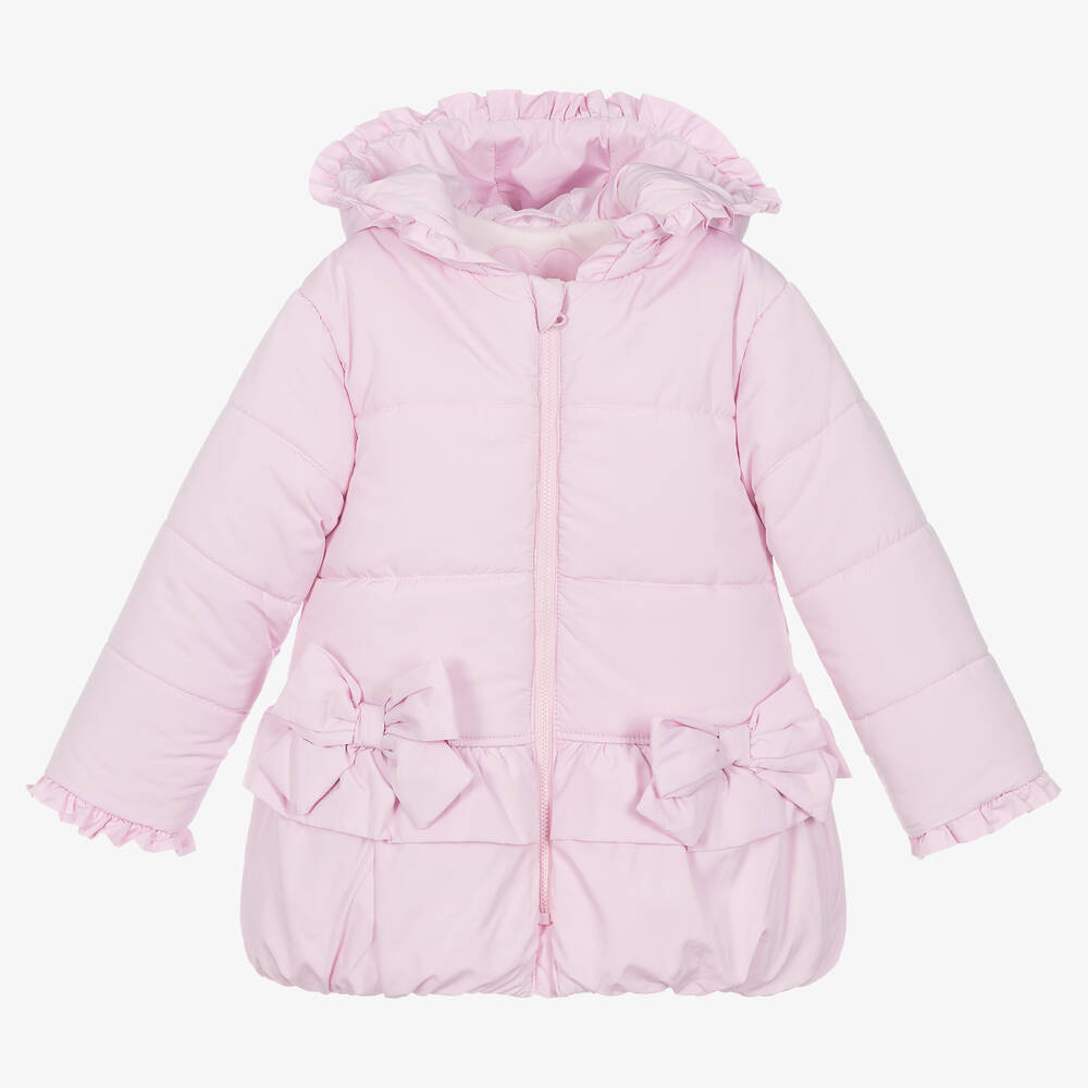 Tutto Piccolo - Rosa Steppmantel mit Kapuze | Childrensalon