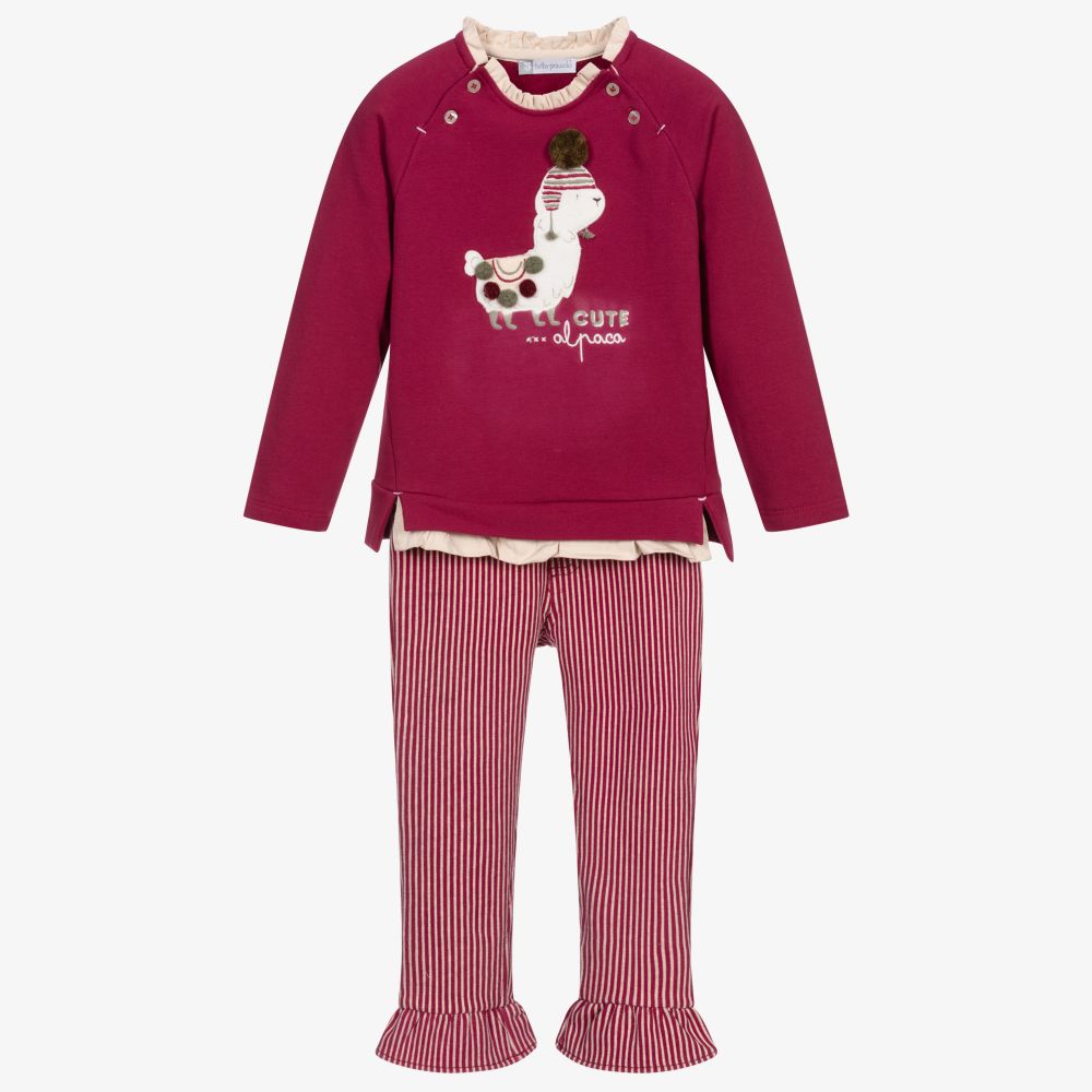 Tutto Piccolo - Girls Pink Leggings Set | Childrensalon