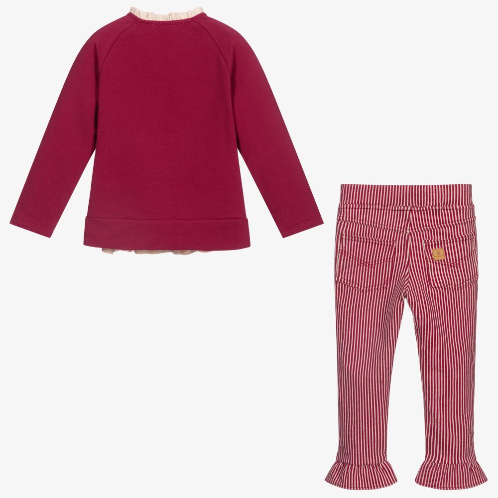 Tutto Piccolo-طقم ليغنغز قطن جيرسي لون زهري للبنات | Childrensalon Outlet