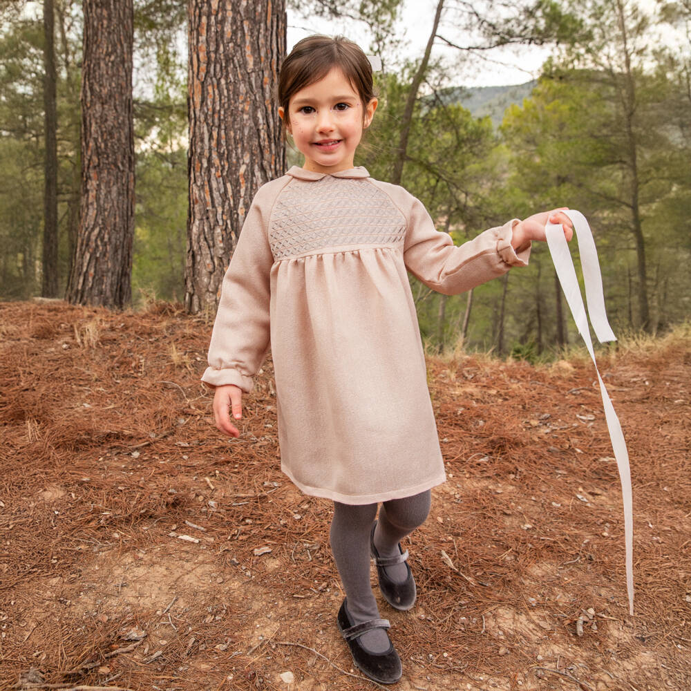 Tutto Piccolo-طقم فستان وكولون لون زهري | Childrensalon Outlet