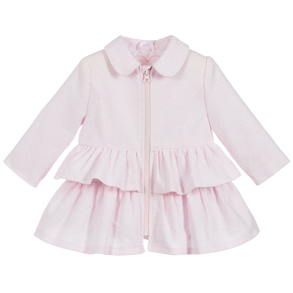 Tutto Piccolo - Manteau rose à volants Fille | Childrensalon