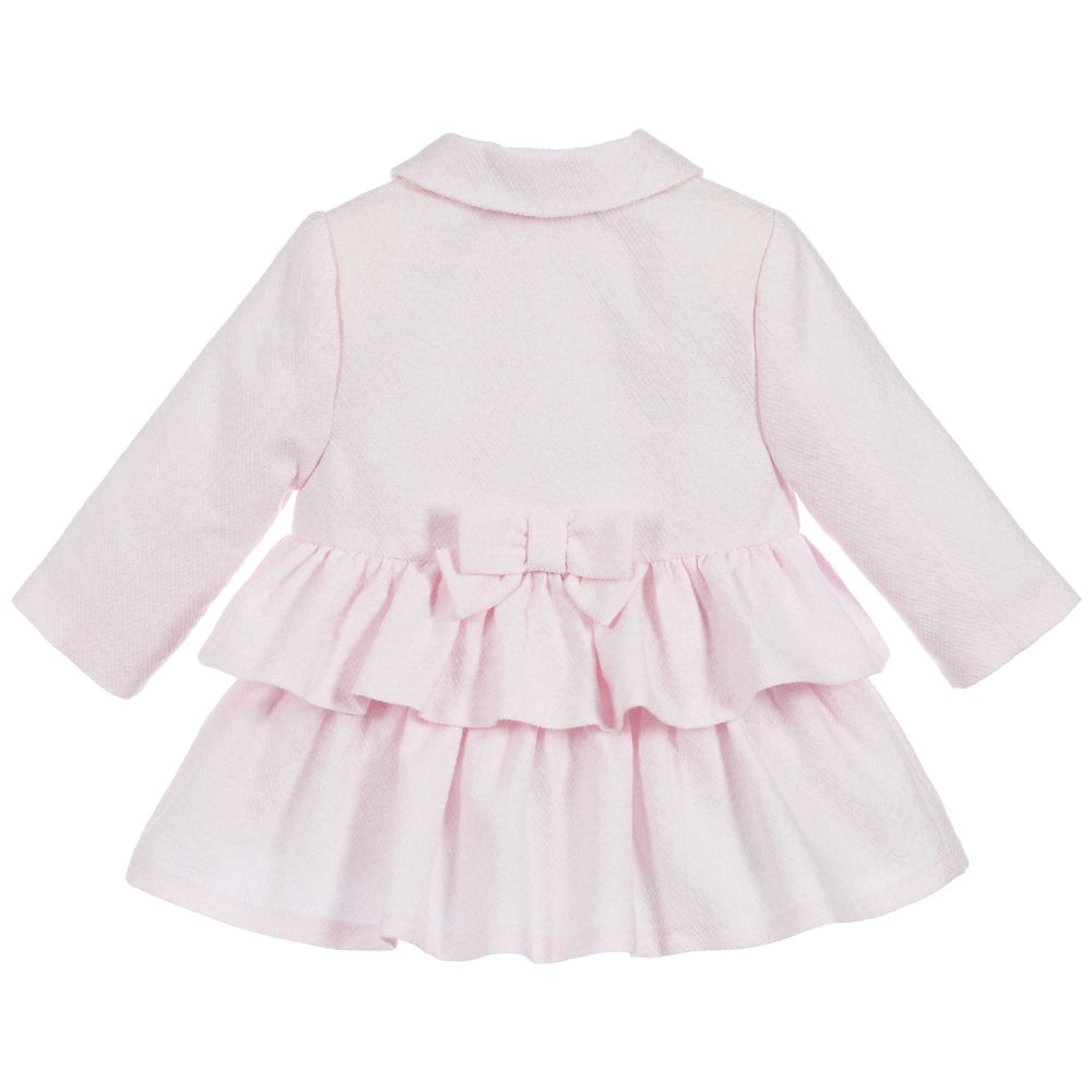 Tutto Piccolo-Розовое пальто с оборками для девочек | Childrensalon Outlet