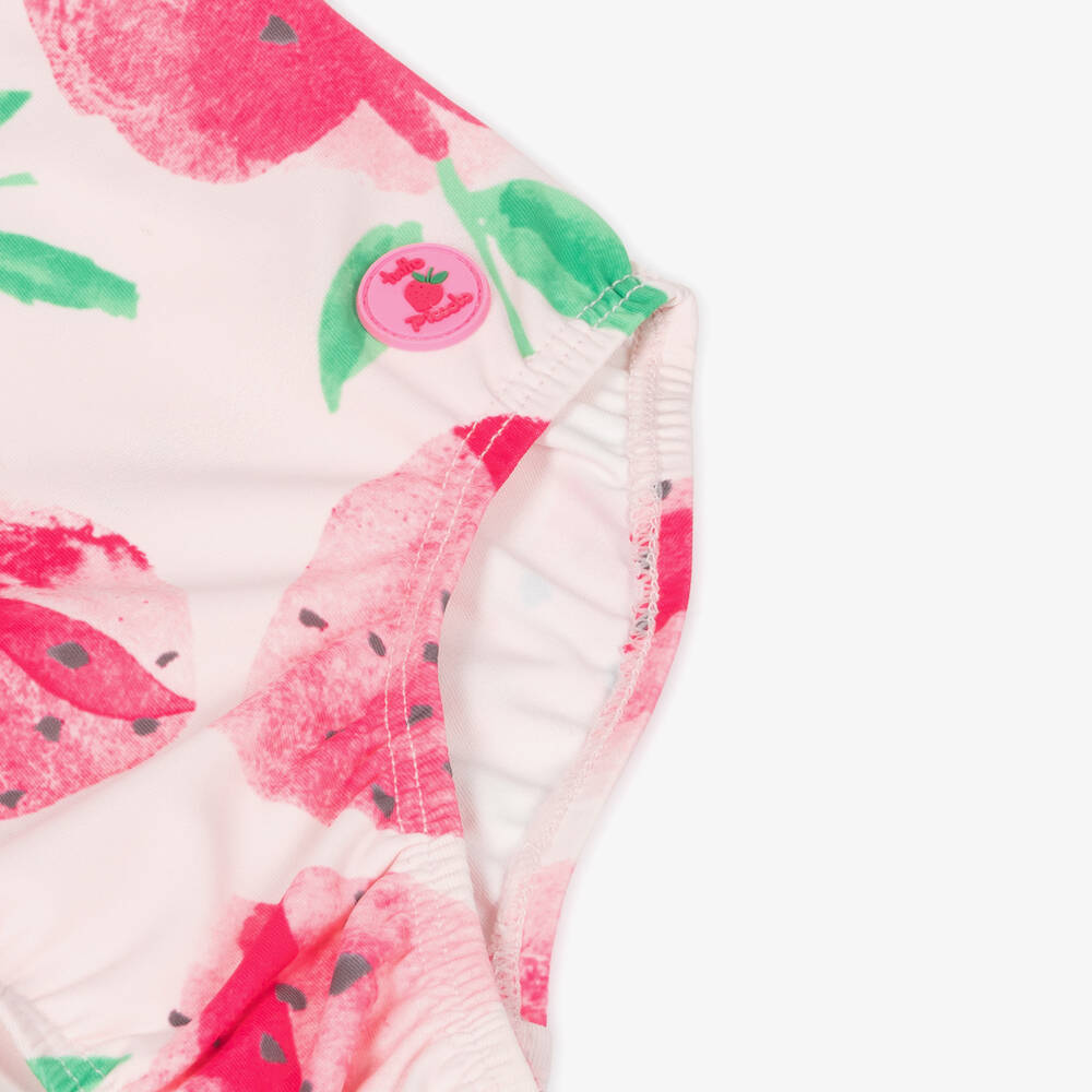 Tutto Piccolo-Girls Pink Strawberry Swimsuit | Childrensalon Outlet