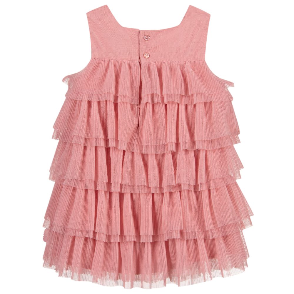 Tutto Piccolo-Розовое платье из тюля для девочек | Childrensalon Outlet