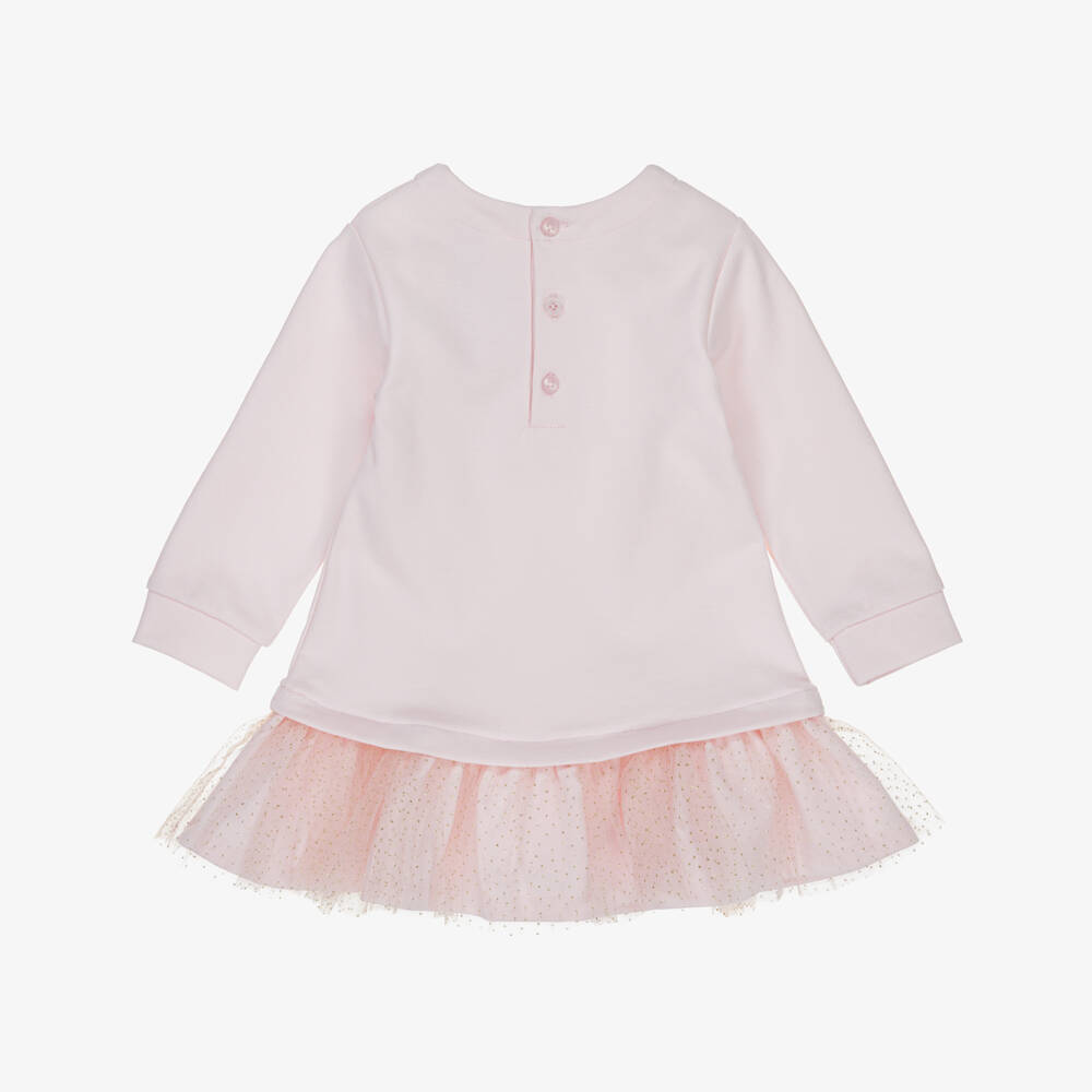 Tutto Piccolo-Платье из розового тюля и колготки для девочек | Childrensalon Outlet