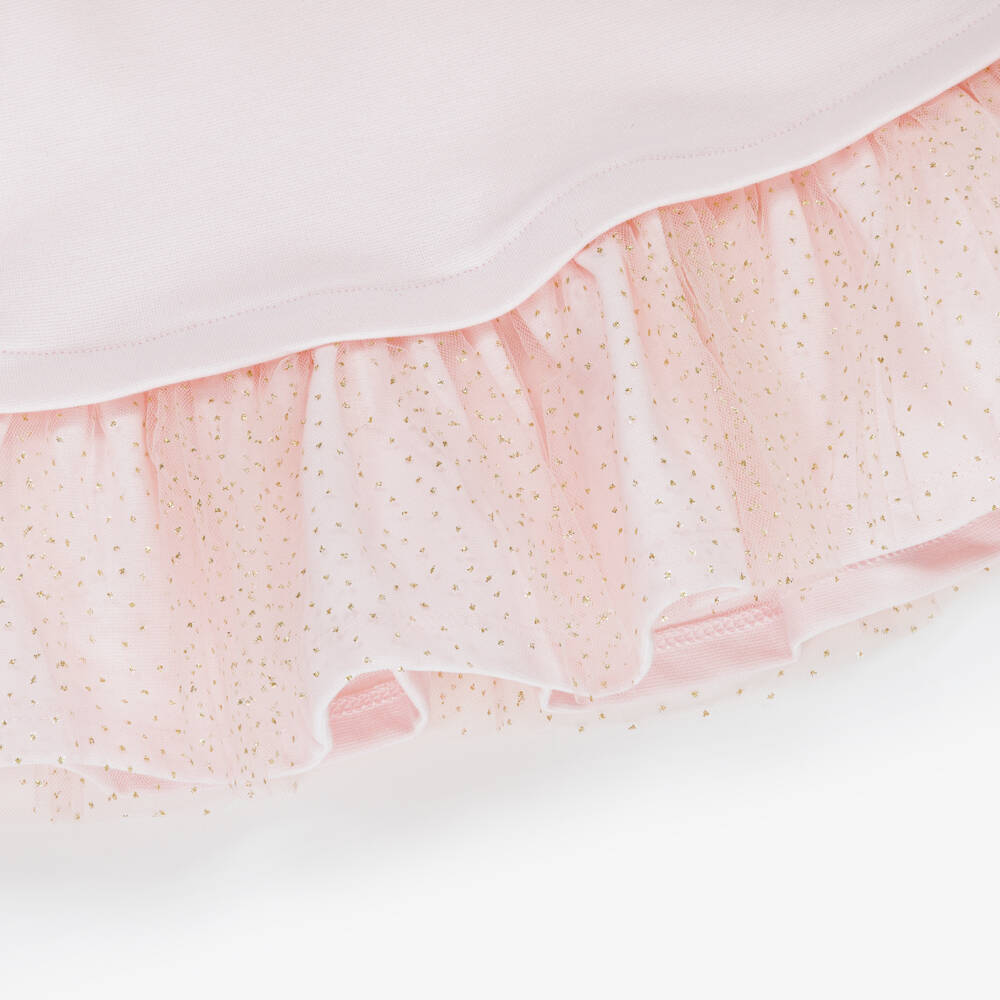 Tutto Piccolo-Платье из розового тюля и колготки для девочек | Childrensalon Outlet