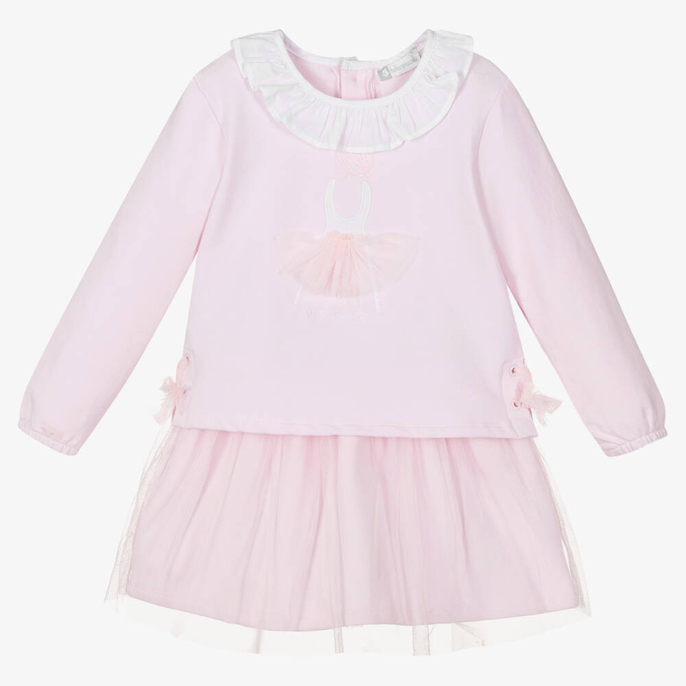 Tutto Piccolo - Розовый топ и юбка-пачка для девочек | Childrensalon