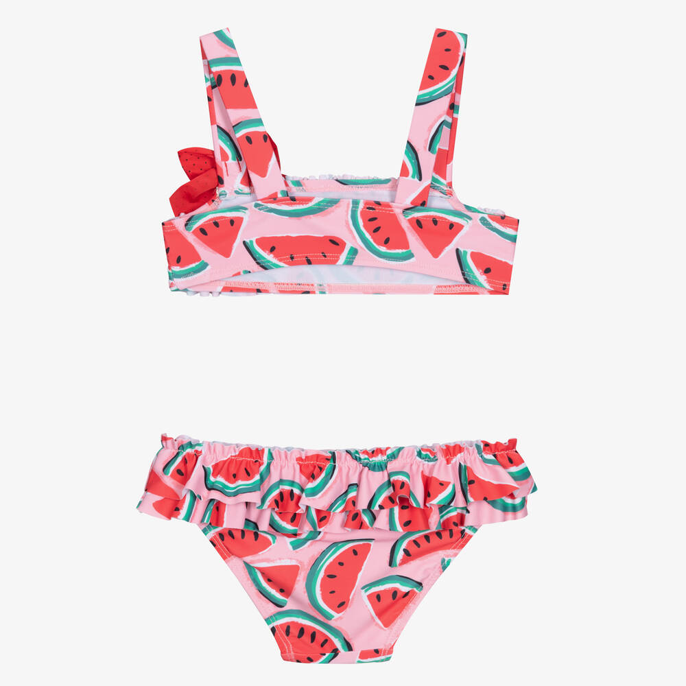 Tutto Piccolo-Girls Pink Watermelon Bikini | Childrensalon Outlet