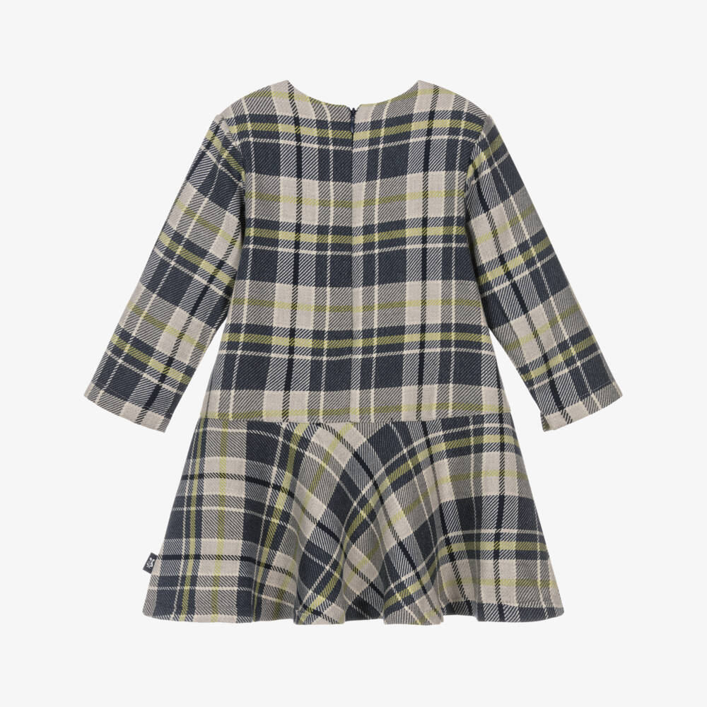 Tutto Piccolo-Комплект платье из хлопка в клетку для девочек | Childrensalon Outlet