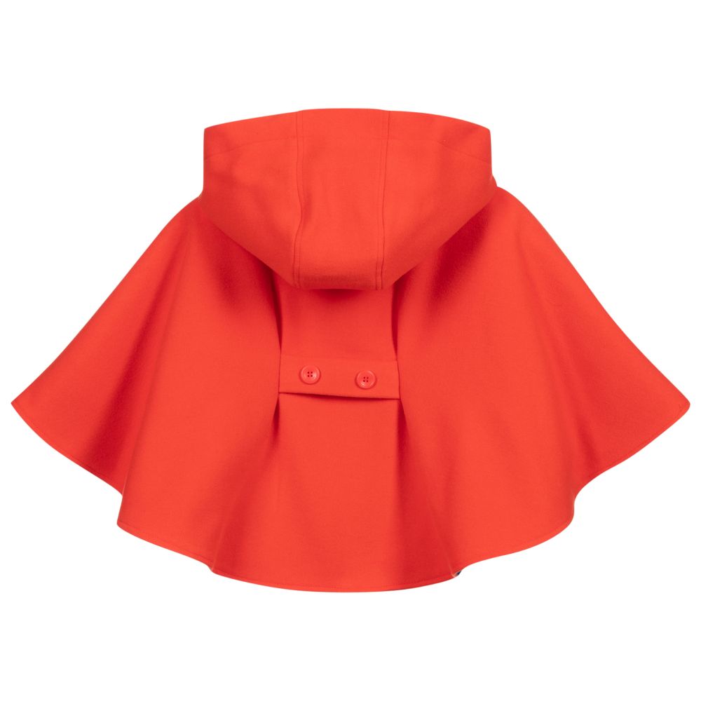 Tutto Piccolo-Красный кейп с бантом для девочек | Childrensalon Outlet