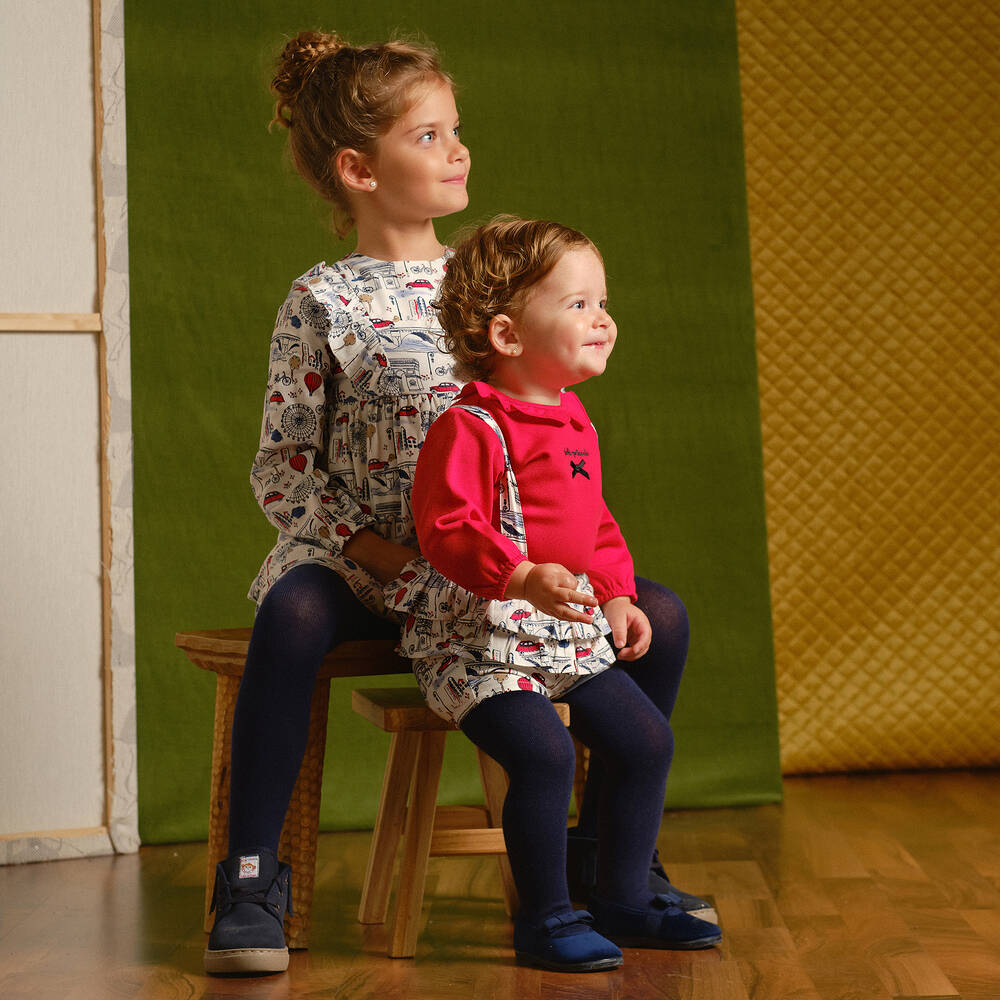 Tutto Piccolo-Girls Red Cotton Shorts Set | Childrensalon Outlet