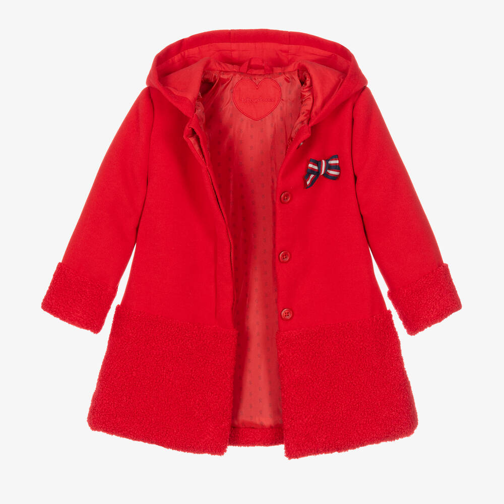 Tutto Piccolo-Красное пальто с капюшоном | Childrensalon Outlet