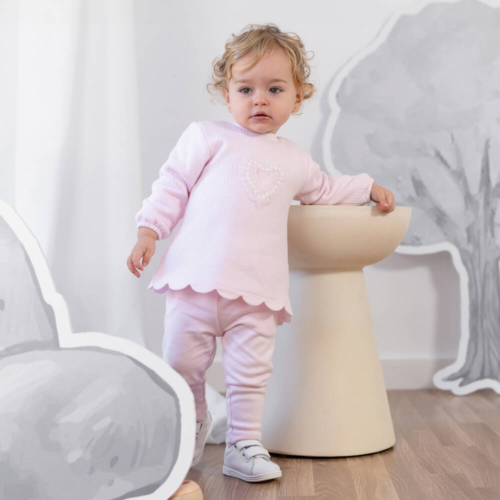 Tutto Piccolo-Girls Rosy Tulle Heart Ensemble | Childrensalon Outlet