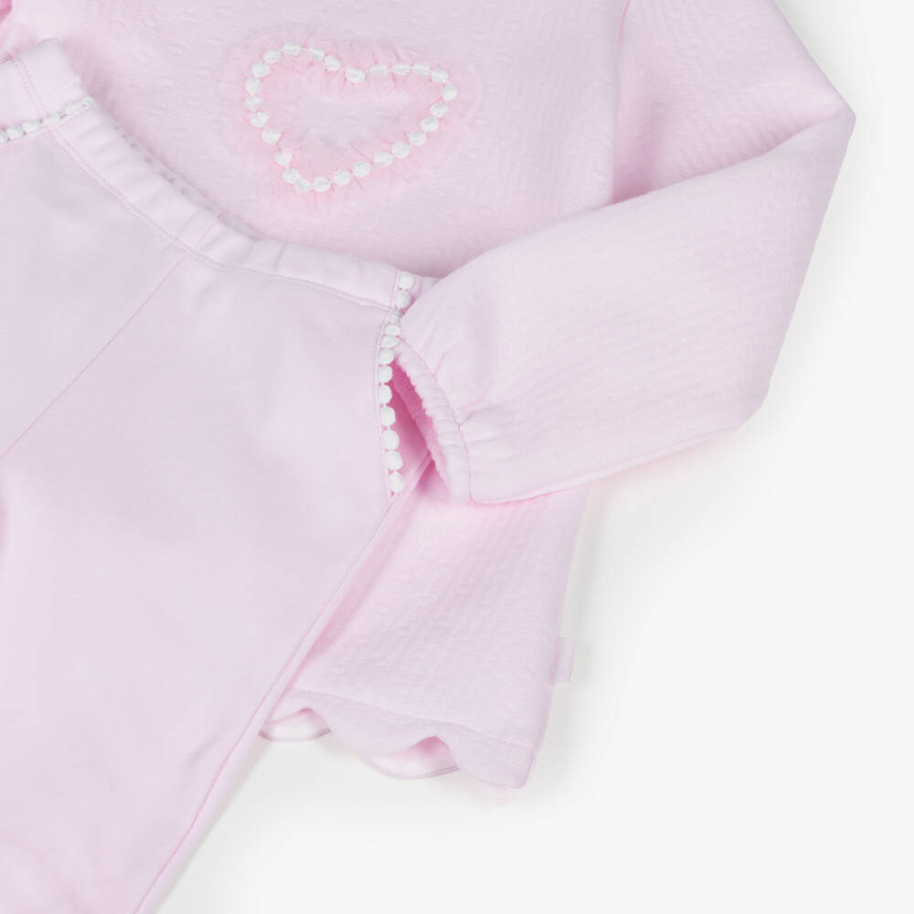 Tutto Piccolo-Girls Rosy Tulle Heart Ensemble | Childrensalon Outlet