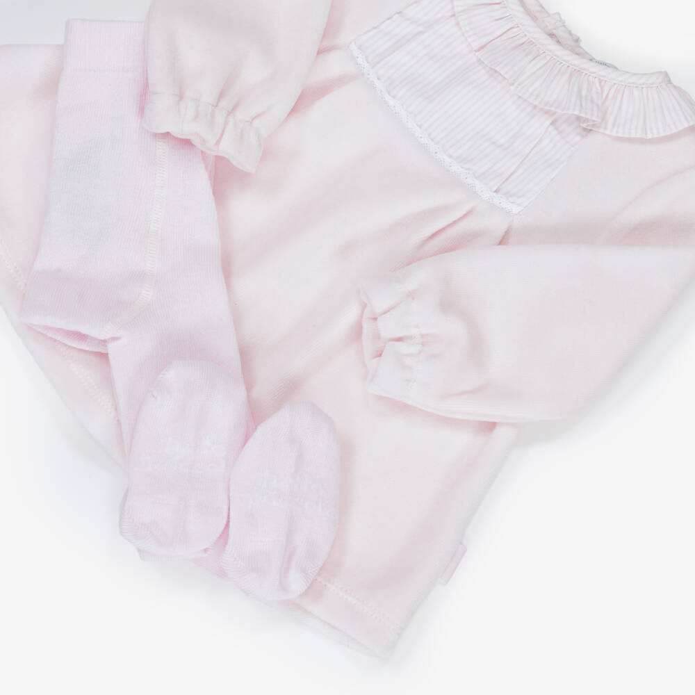 Tutto Piccolo-Набор из мягкого розового велюра для девочек | Childrensalon Outlet