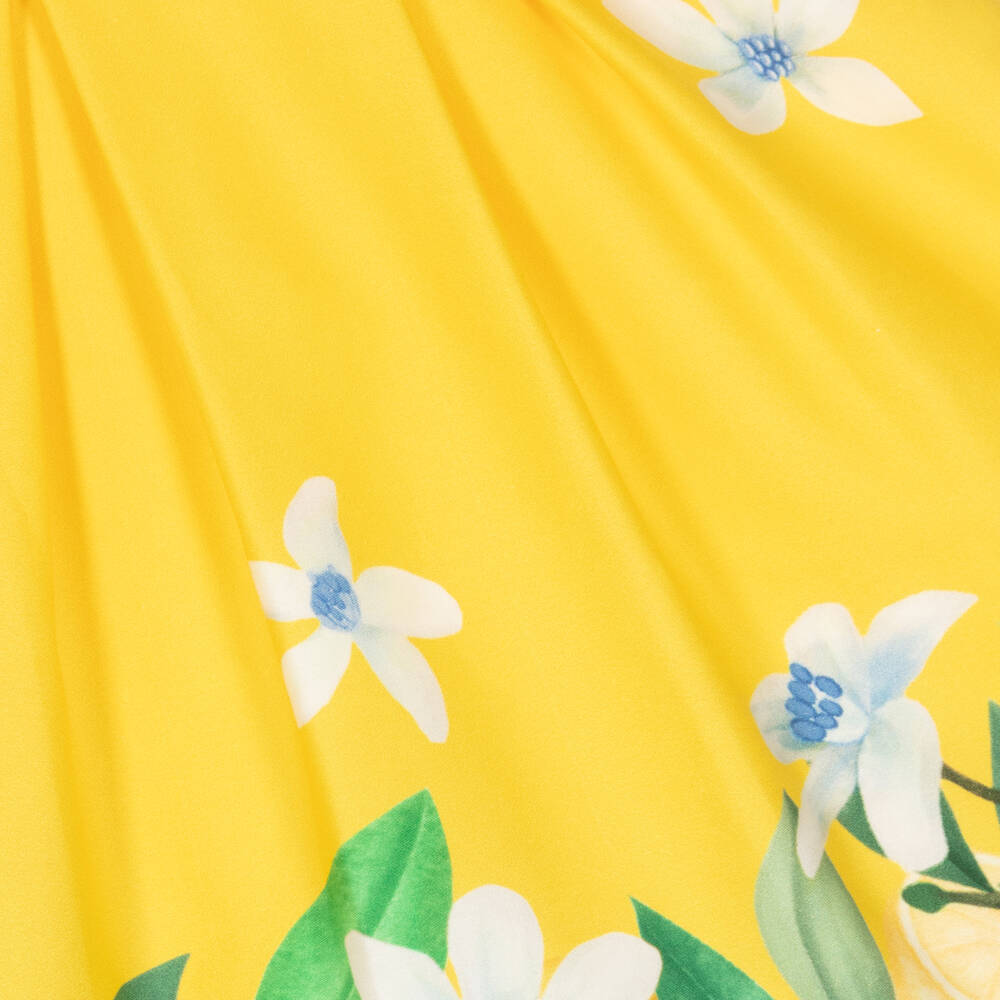 Tutto Piccolo-فستان قطن لون أصفر | Childrensalon Outlet