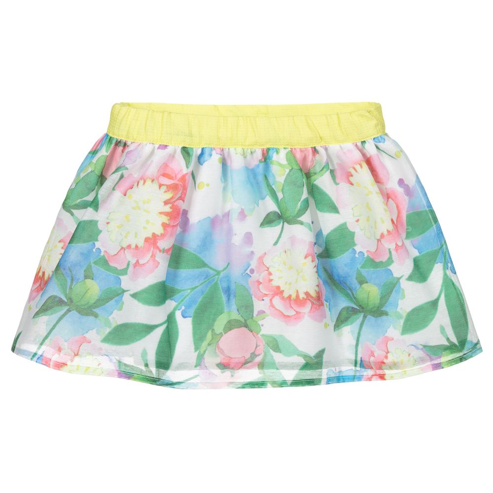 Tutto Piccolo-Зеленая юбка с цветами | Childrensalon Outlet
