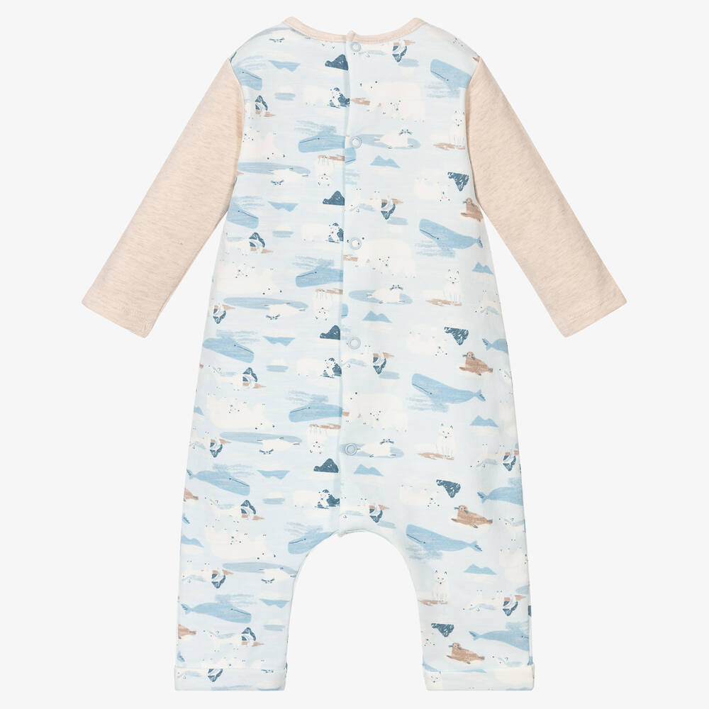Tutto Piccolo-Grey Arctic Animal Baby Romper | Childrensalon Outlet