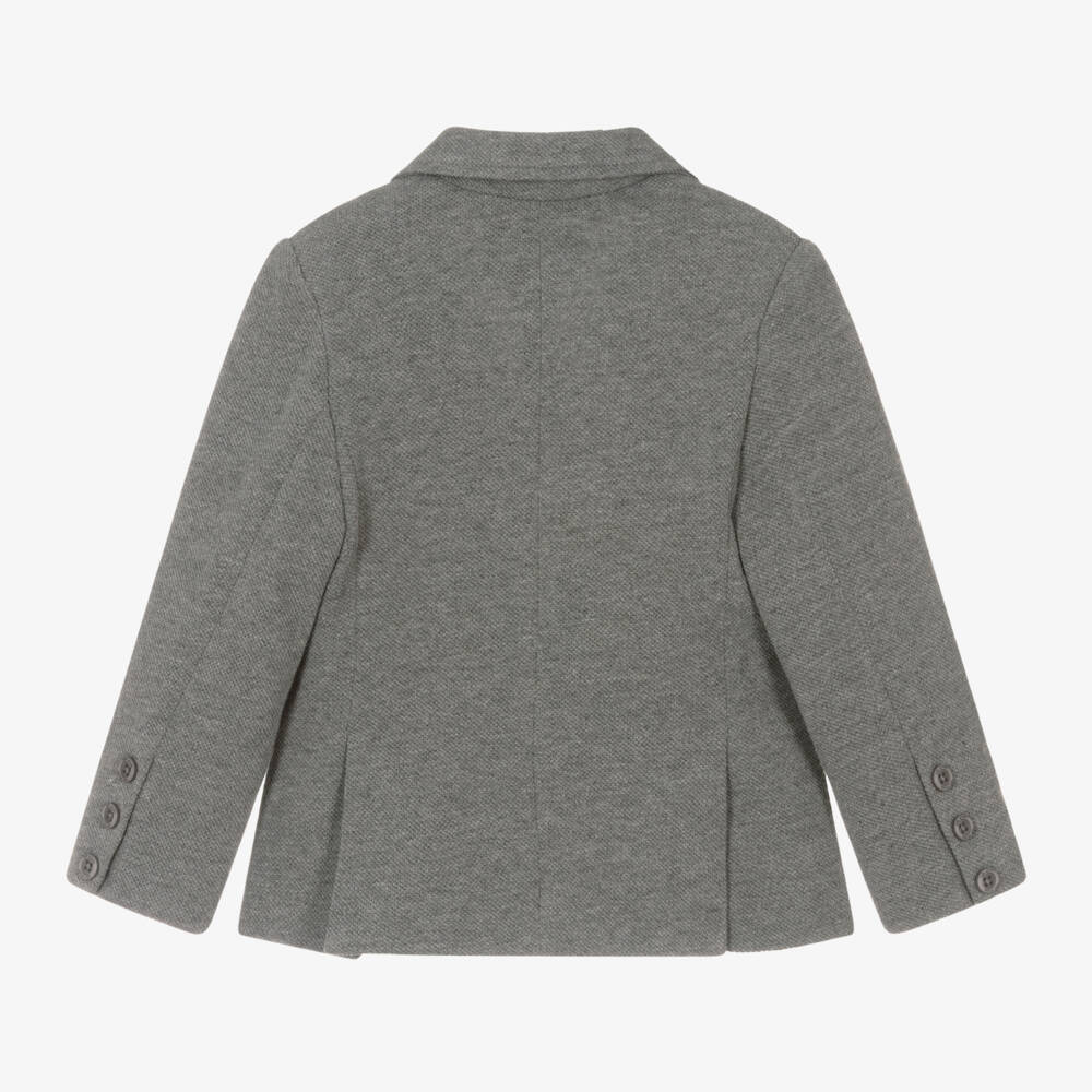 Tutto Piccolo-Junior Boys Charcoal Cotton Jacket | Childrensalon Outlet