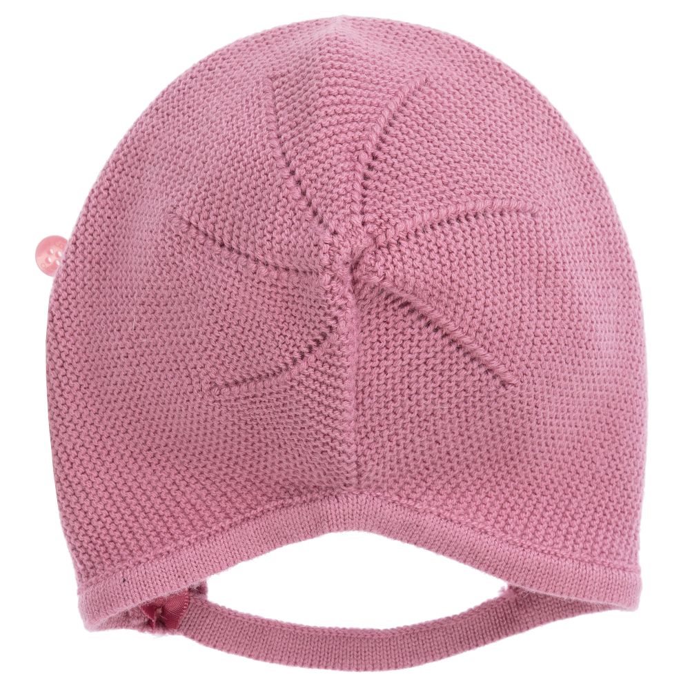 Tutto Piccolo-Pink Knitted Bonnet | Childrensalon Outlet